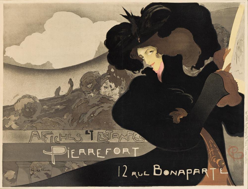 Georges de Feure comparable auction result: georges de feure affiches et estampes pierrefort 1898