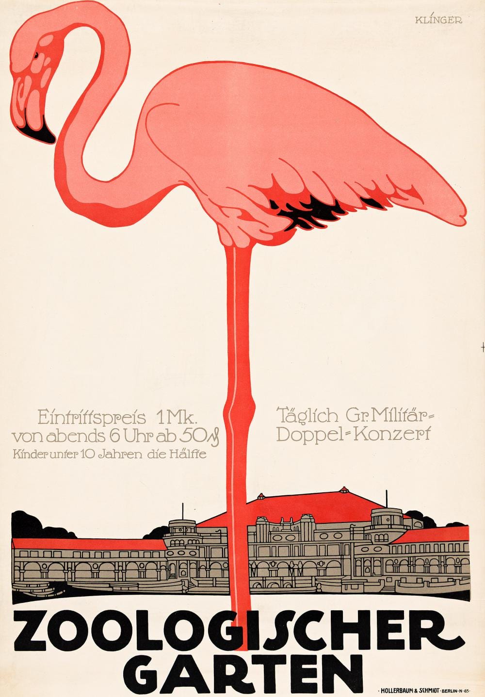 julius klinger zoologischer garten 1910 · Swann Auction Galleries · 2026-05-21 Julius Klinger comparable auction result: julius klinger zoologischer garten 1910