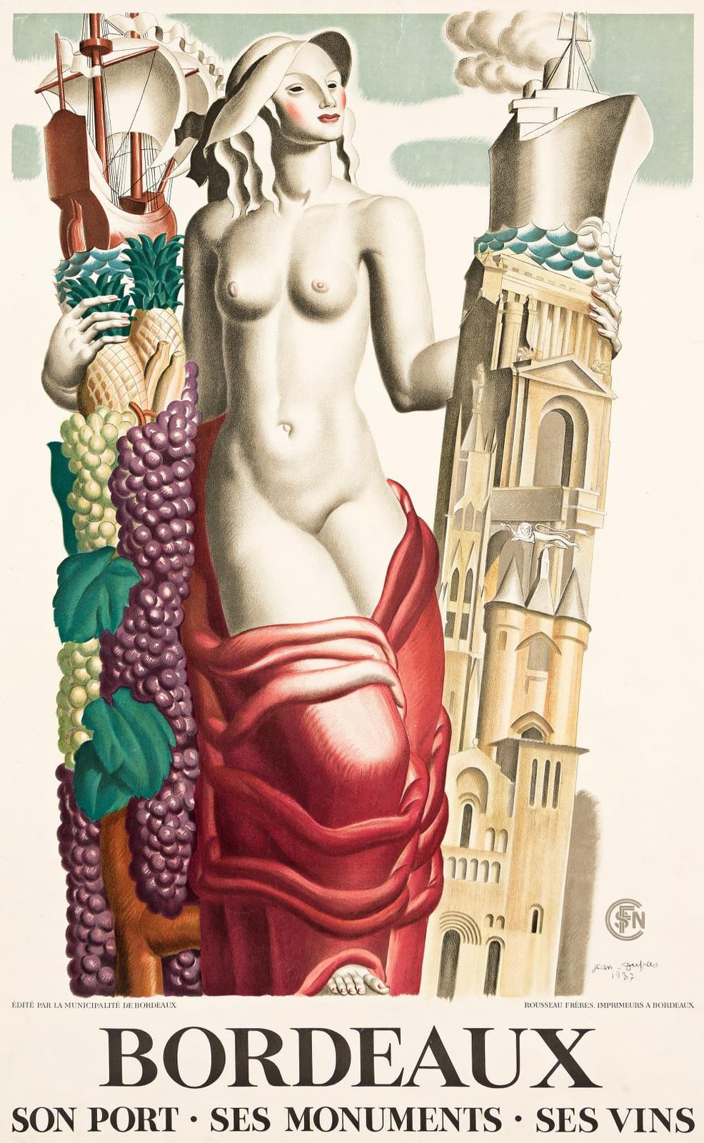 Jean Dupas comparable auction result: jean dupas bordeaux 1937