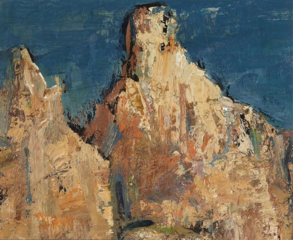 Eric Waters Gibberd comparable auction result: eric waters gibberd pinacle rock 1965