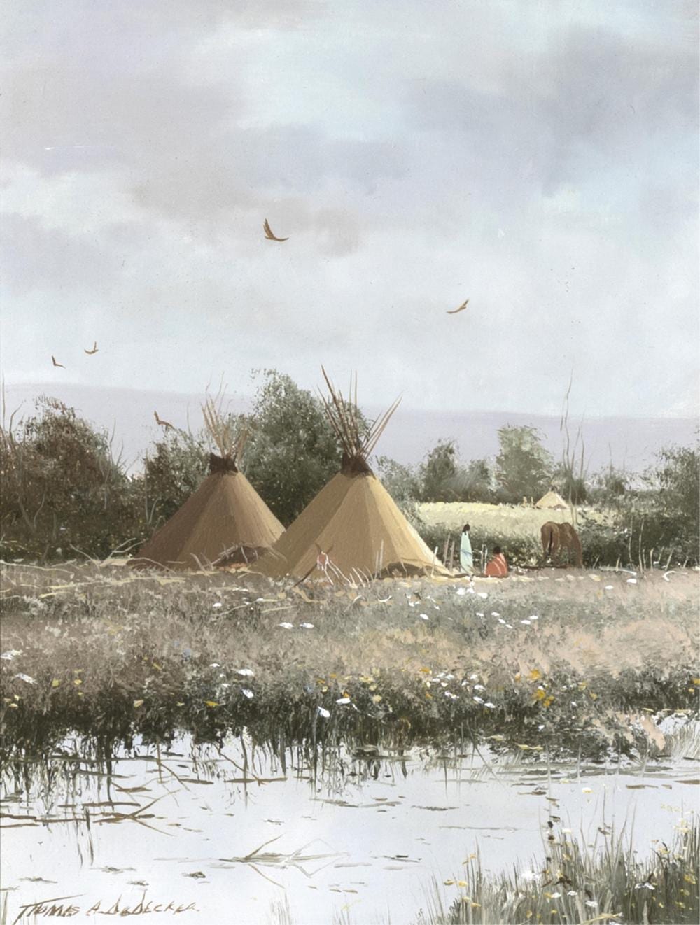 Thomas A. DeDecker comparable auction result: thomas a dedecker camped on bill rush pond