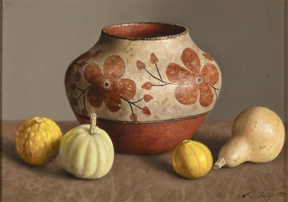 William Acheff comparable auction result: william acheff zia blossoms 1997