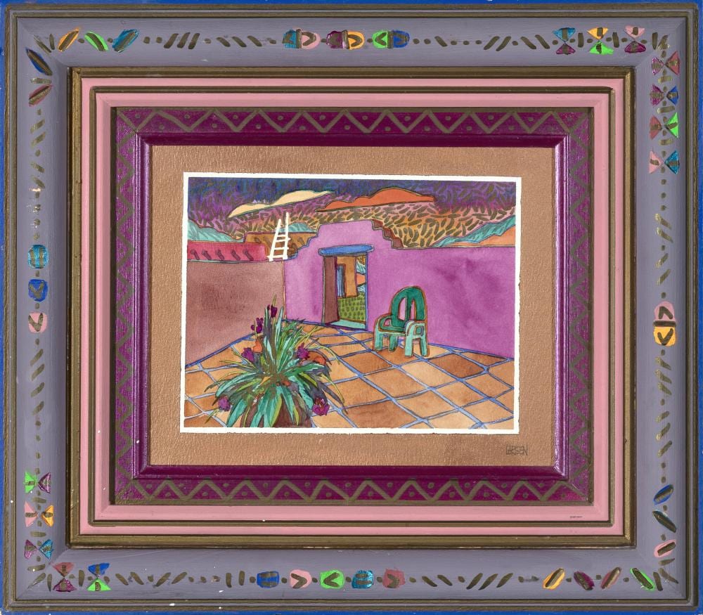 fran larsen the green chair 1995 · Santa Fe Art Auction · 2026-05-06 Fran Larsen comparable auction result: fran larsen the green chair 1995