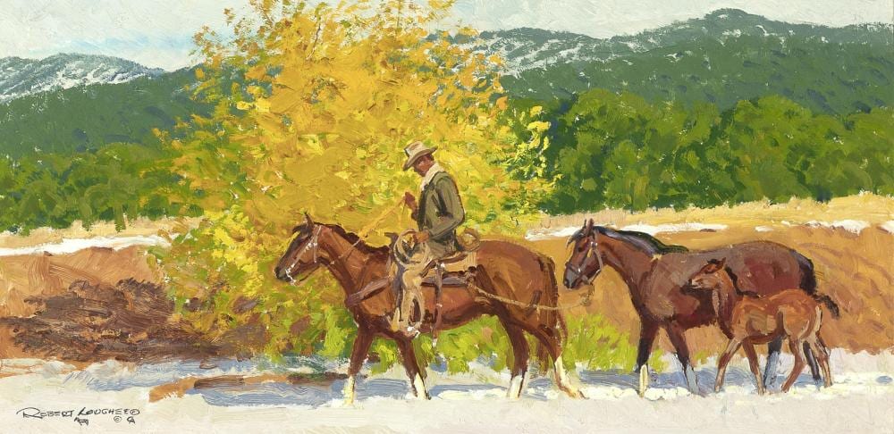 Robert Elmer Lougheed comparable auction result: robert elmer lougheed early snows 1980