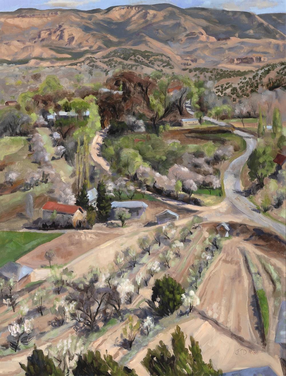 Joellyn Duesberry comparable auction result: joellyn duesberry crossroads at chimayo april 1988