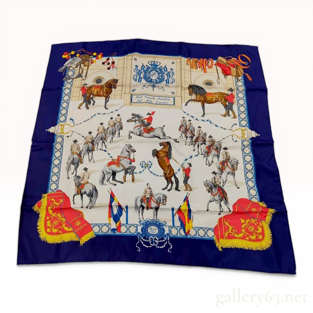 Hubert De Watrigant comparable auction result: hermes silk scarf real escuela andaluza del arte ecuestre by hubert de watrigant