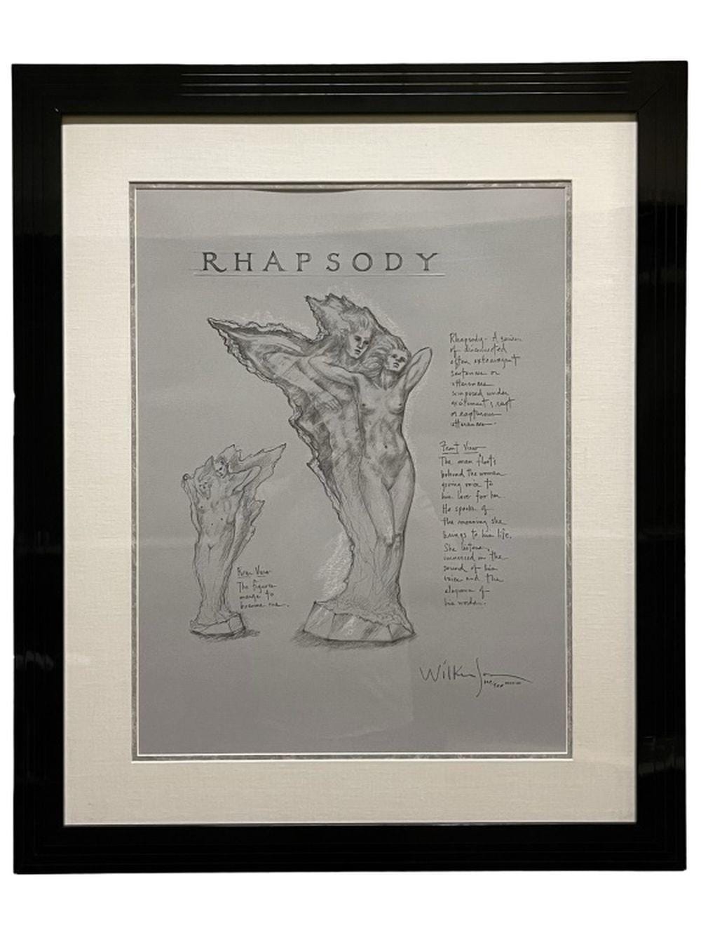 Michael Wilkinson comparable auction result: michael wilkinson rhapsody lithograph