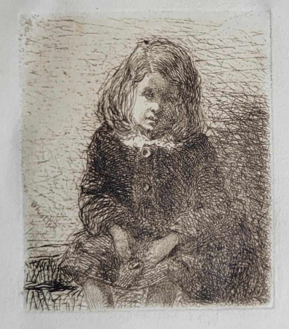 James Abbott McNeill Whistler comparable auction result: james abbott mcneill whistler etching little arthur 5th state with provenance child portrait