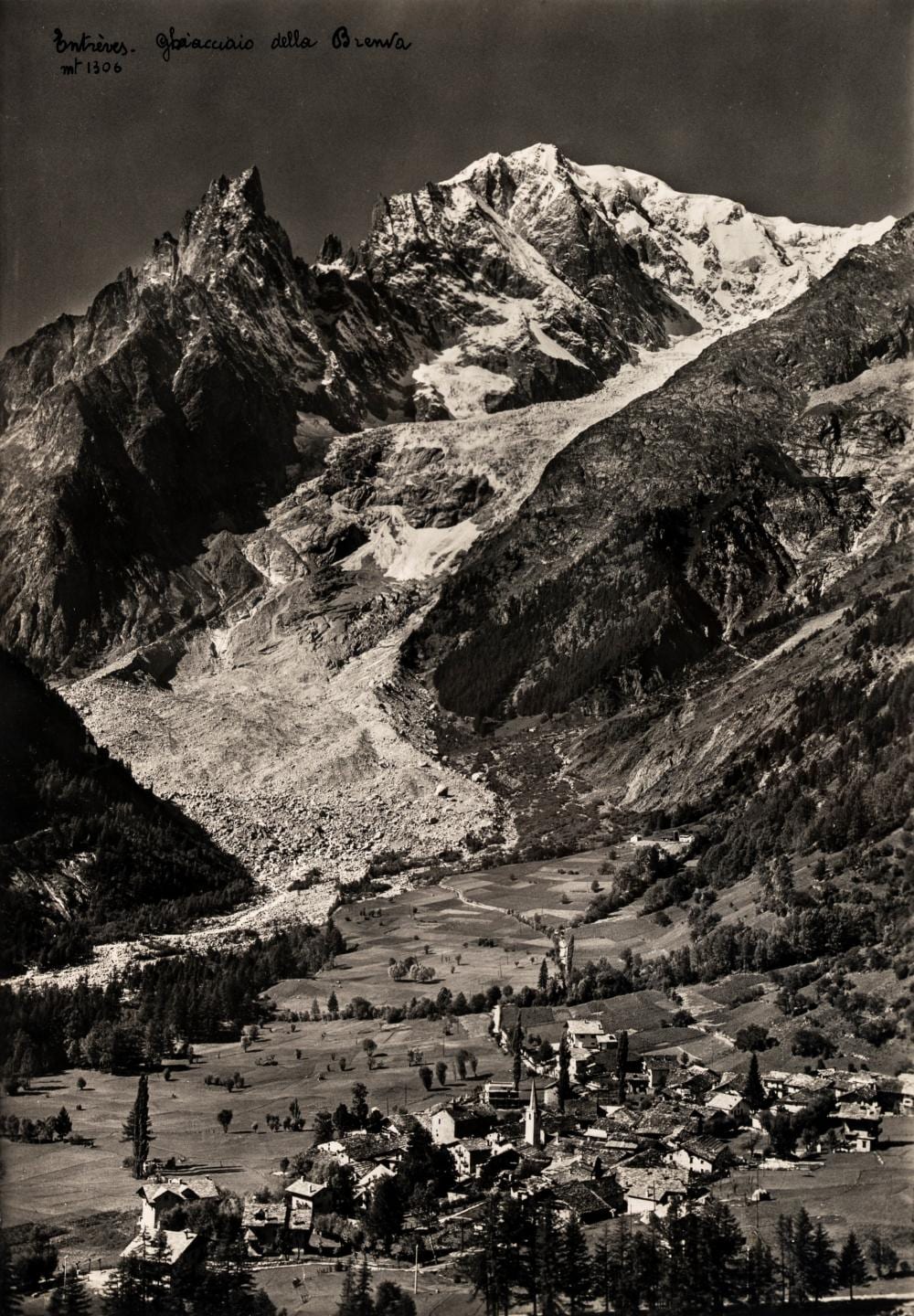 Alessio Nebbia comparable auction result: alessio nebbia 1896 1975 entr ves ghiacciaio della brenva mt 1306 1940s