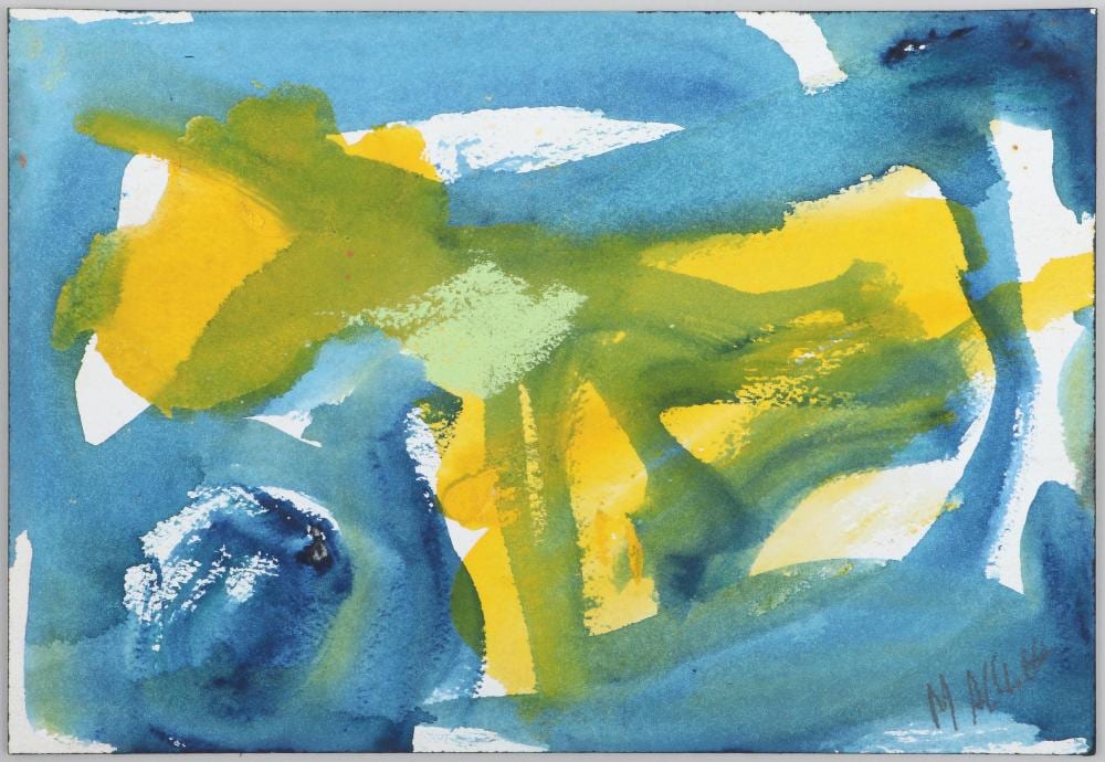 Mary Ogden Abbott comparable auction result: mary abbott american 1921 2019 untitled abstract watercolor on paper