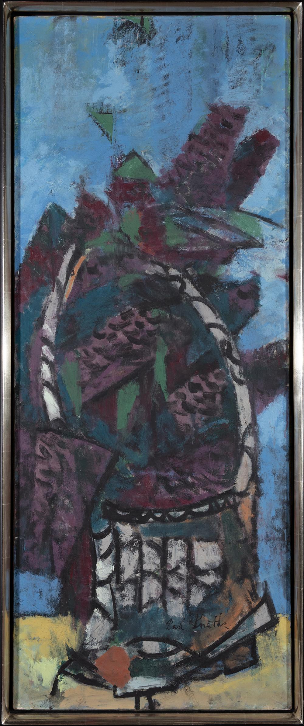 Karl Knaths comparable auction result: karl knaths massachusetts wisconsin 1891 1971 lilac 1949 oil on canvas 40 x 16 framed 42 5 x 18 25