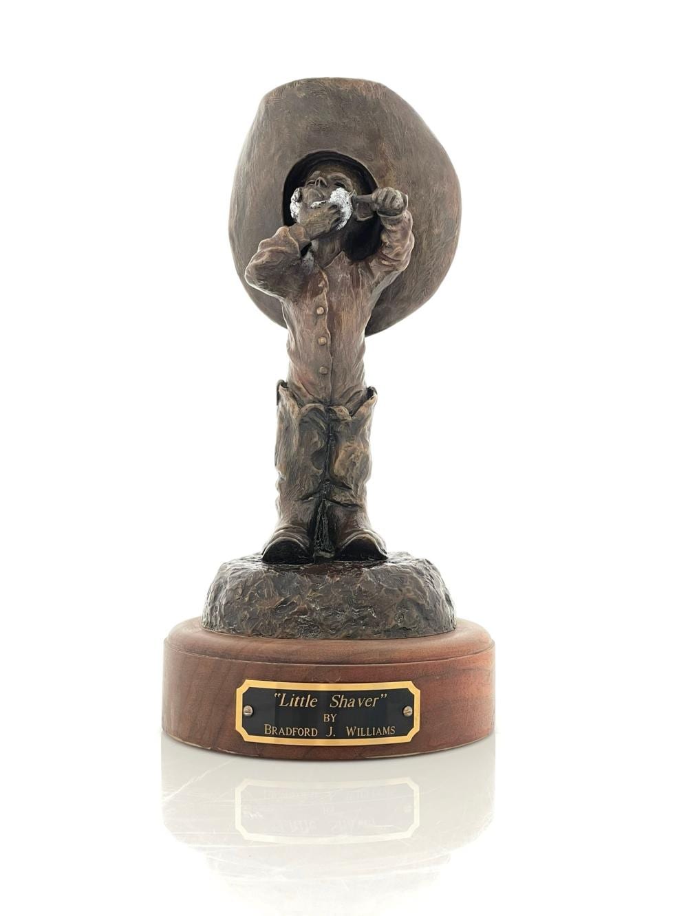 Bradford Williams comparable auction result: bradford williams little shaver bronze sculpture
