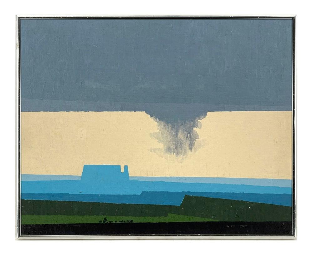 Hank Richter comparable auction result: hank richter downpour oil on board