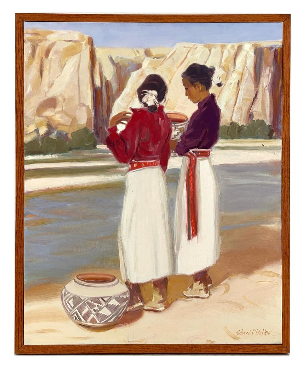 edward walker water carrier in the canyon oil on canvas · Bradford's · 2026-05-31 Edward Walker comparable auction result: edward walker water carrier in the canyon oil on canvas