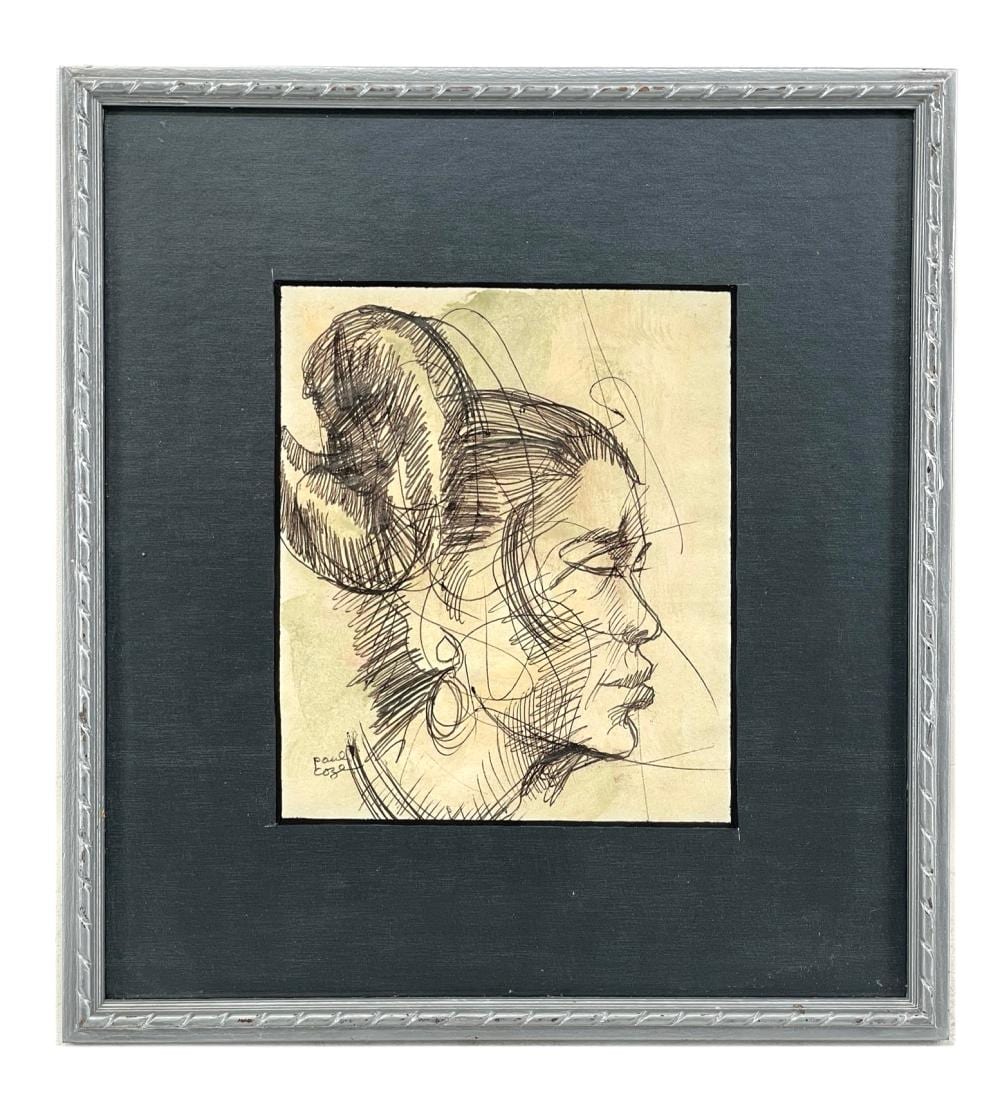 Paul Coze comparable auction result: paul coze hopi maiden ink on paper