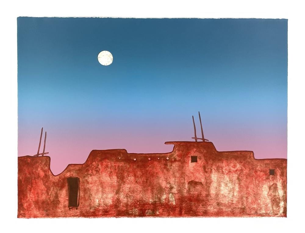 Dan Namingha comparable auction result: dan namingha dusk lithograph