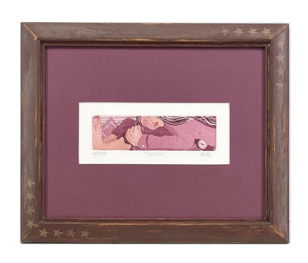 Irene Klar comparable auction result: irene klar concho etching