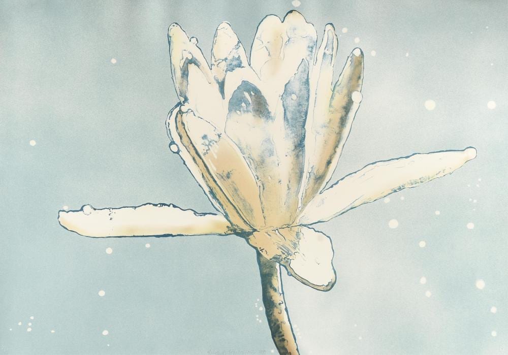 joseph raffael american b 1933 luminous lily dream 1980 28 x 39 3 4 in 71 1 x 101 cm frame 41 3 4 x 52 3 4 in 106 x 134 cm · Simpson Galleries, LLC · 2026-05-16 Joseph Raffael comparable auction result: joseph raffael american b 1933 luminous lily dream 1980 28 x 39 3 4 in 71 1 x 101 cm frame 41 3 4 x 52 3 4 in 106 x 134 cm