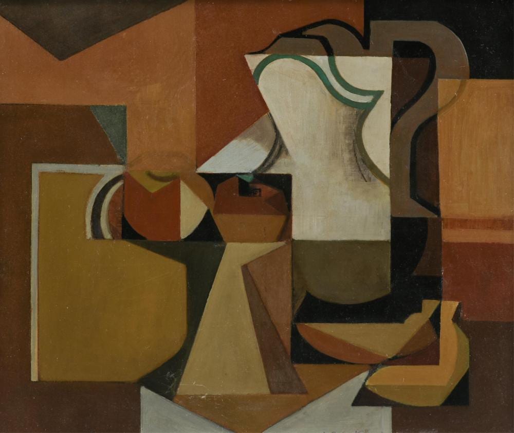 Leonard Alberts comparable auction result: leonard alberts american 1924 2010 still life with jug and fruit untitled 20th century 20 3 4 x 25 1 4 in 52 7 x 64 1 cm frame 24 x 28 1 2 in 61 x 72 4 cm