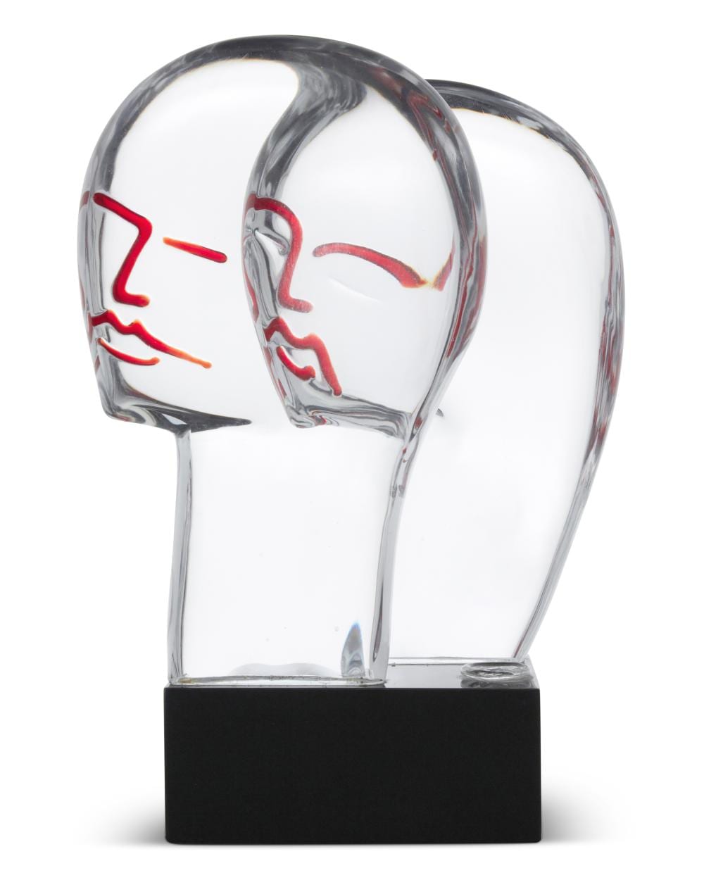 Loredano Rosin comparable auction result: loredano rosin 1936 1992 a murano art glass sculpture of two heads late 20th century