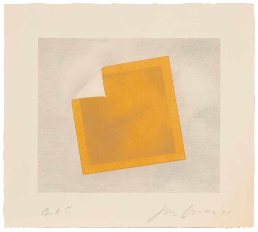 Joe Goode comparable auction result: joe goode b 1937 untitled yellow square 1971
