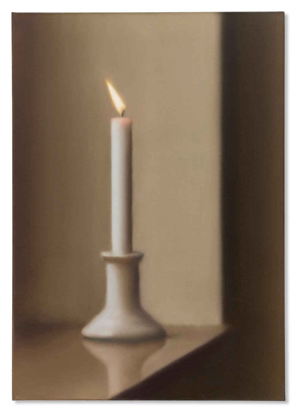 Gerhard Richter (B. 1932). Kerze (Candle). oil on canvas39 ½ x 27 ¾ in. (10 comparable sale