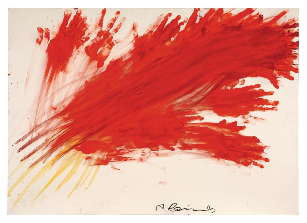 Arnulf Rainer comparable auction result: arnulf rainer