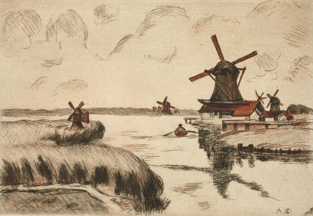 Armand Guillaumin comparable auction result: armand guillaumin vue prise de saardam