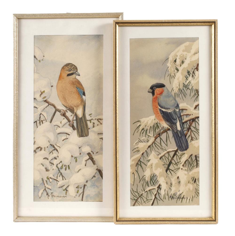 Friedrich Reimann comparable auction result: friedrich reimann eichelh her und gimpel im winter