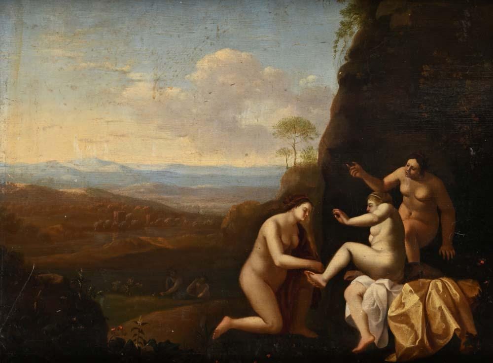 Cornelis van Poelenburgh comparable auction result: cornelis van poelenburgh attributed to utrecht 1594 95 utrecht 1667 landscape with nymphs