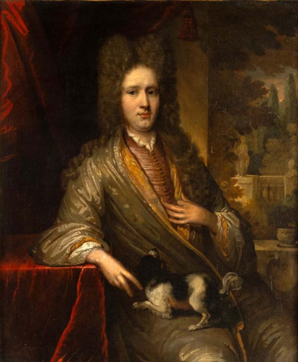 jacopo amigoni workshop of venice 1682 madrid 1752 portrait of a nobleman with a dog · Casa d'aste ARCADIA · 2026-05-13 Jacopo Amigoni comparable auction result: jacopo amigoni workshop of venice 1682 madrid 1752 portrait of a nobleman with a dog