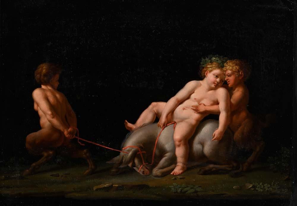 Michelangelo Maestri comparable auction result: michelangelo maestri 0 rome 1812 triumph of silenus
