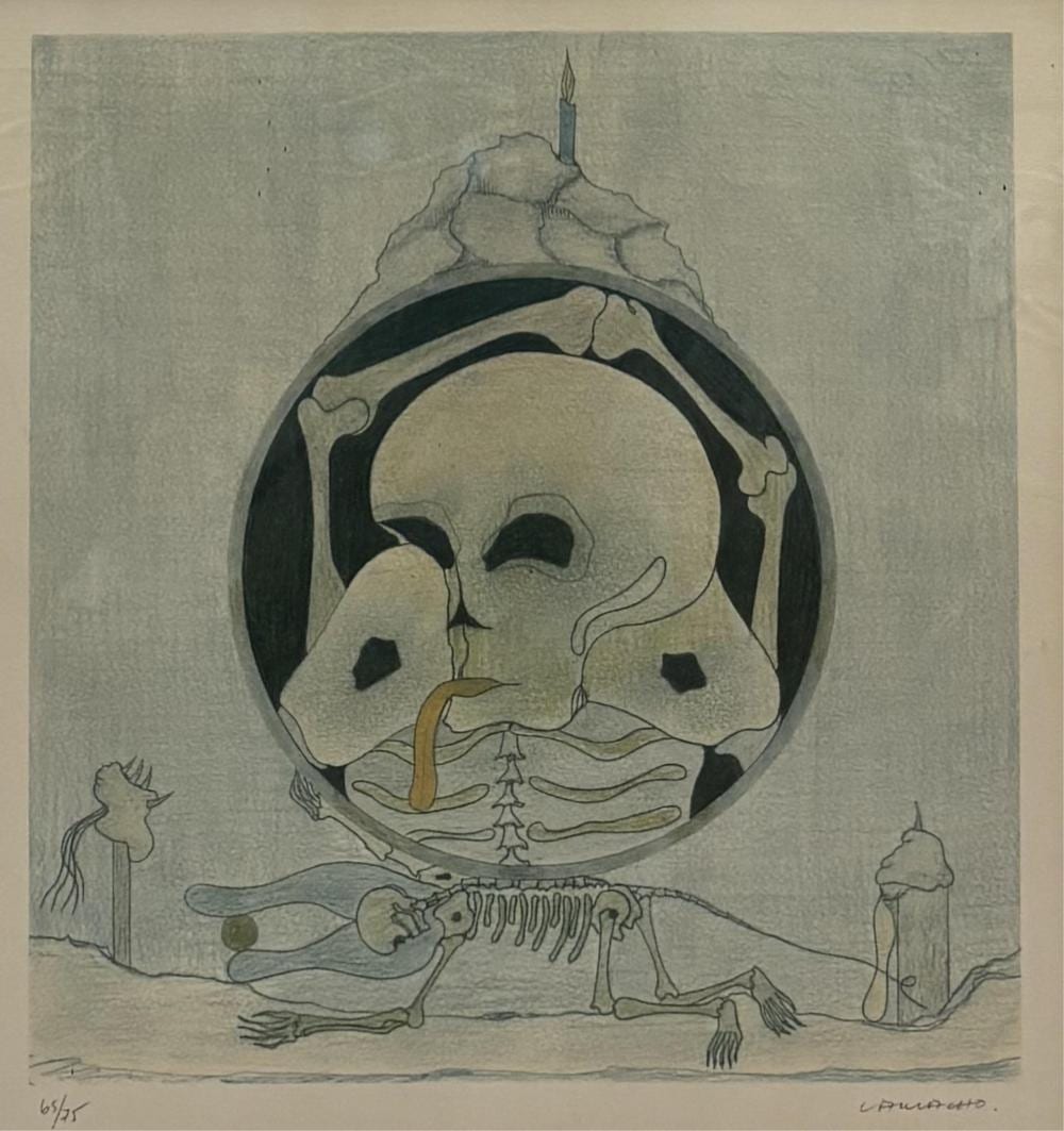 Jorge Camacho comparable auction result: jorge camacho 1934 2011 la danse de la mort lithographie couleurs sign e au crayon et num rot e 65 75 dimensions 40 x 38 cm