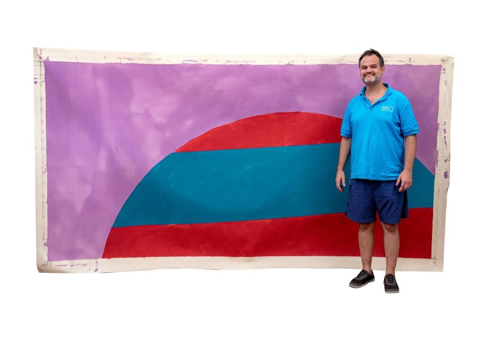 Edward Avedisian comparable auction result: edward avedisian american 1936 2007 large 11 5 abstract painting on canvas 1966