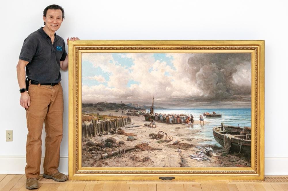 Giovanni (1864) Califano comparable auction result: john califano italian american 1864 1924 on the coast large oil on canvas