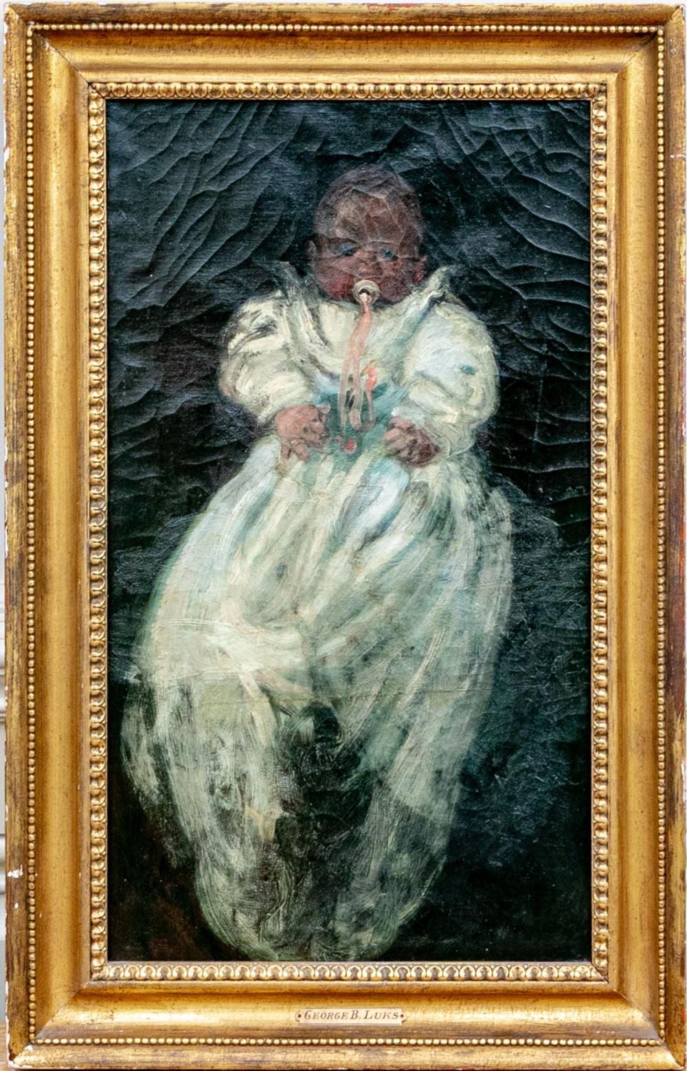 George Benjamin Luks comparable auction result: george benjamin luks american 1867 1933 infant with nipple oil on canvas