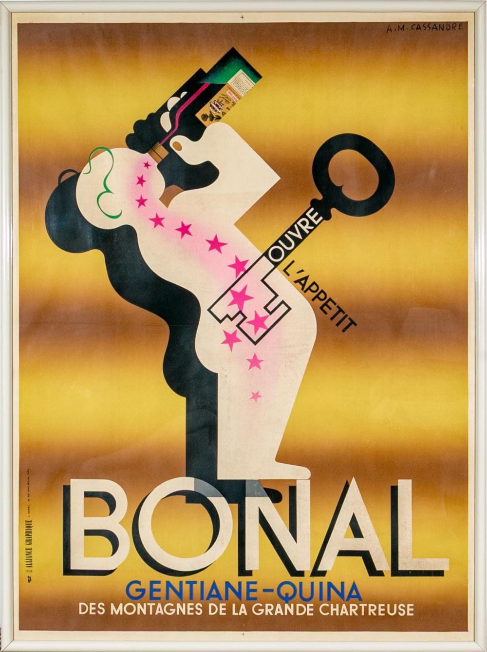 Adolphe Mouron Cassandre comparable auction result: adolphe mouron cassandre french 1901 1968 bonal large lithographic poster
