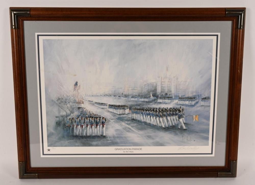 graduation parade art print signed by ben maile · Milestone Auctions · 2026-05-16 Ben Maile comparable auction result: graduation parade art print signed by ben maile