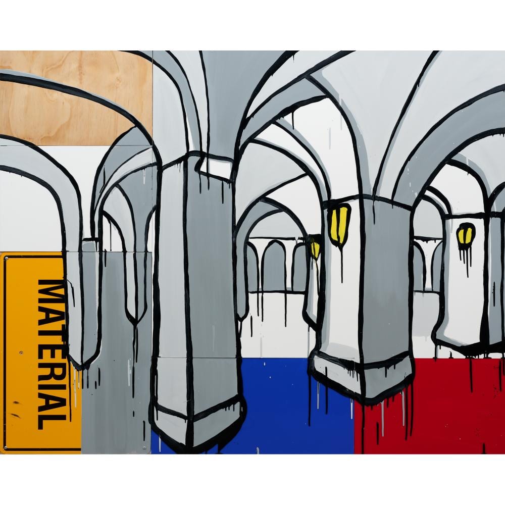 jasper knight born 1978 higher learning 1854 2014 acrylic enamel plywood perspex and metal sign on board 120 x 150cm · Leonard Joel · 2026-05-18 Jasper Knight comparable auction result: jasper knight born 1978 higher learning 1854 2014 acrylic enamel plywood perspex and metal sign on board 120 x 150cm