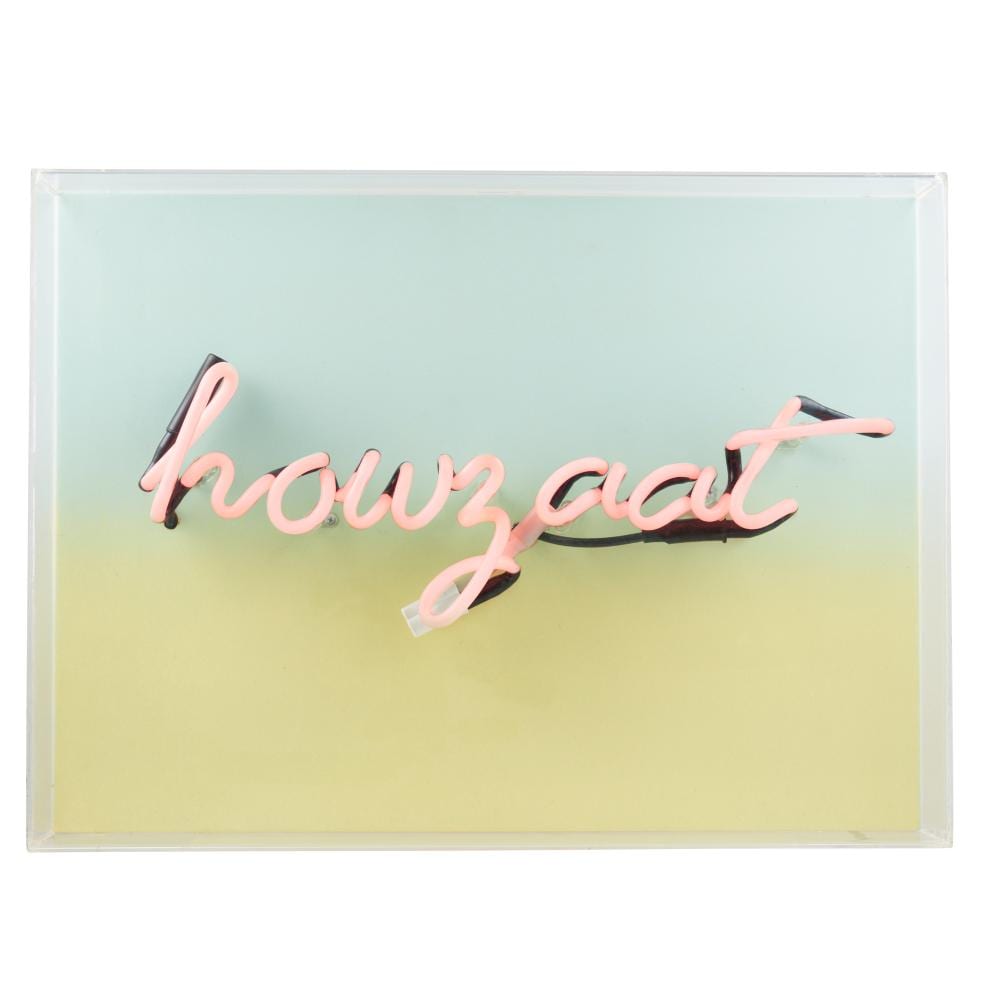 Jon Campbell comparable auction result: jon campbell born 1962 howzaat 2004 neon and acrylic glass 44 x 60 x 10cm