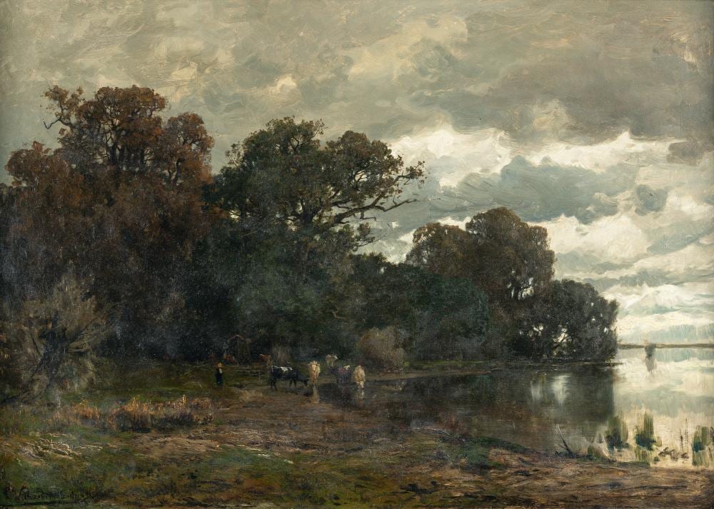 Josef Willroider comparable auction result: josef willroider 1838 villach m nchen 1915 chiemsee landschaft chiemsee landscape