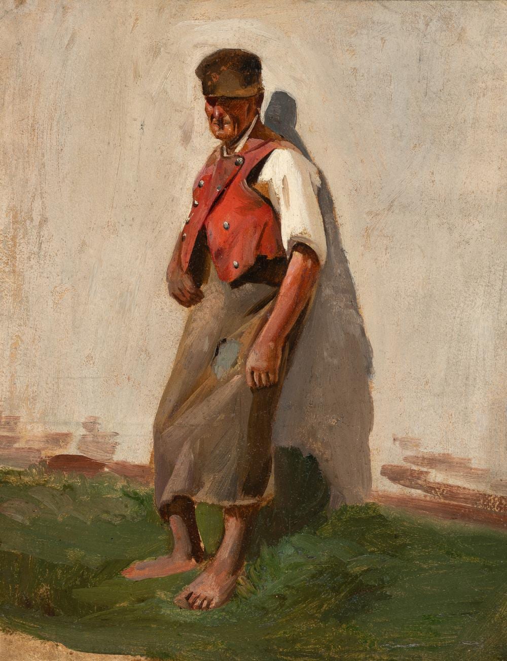 Franz von Lenbach comparable auction result: franz von lenbach 1836 schrobenhausen m nchen 1904 hausmeister der weimarer kunstschule caretaker of the weimar art school