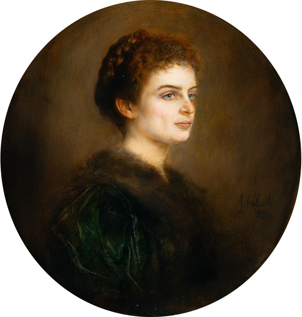 Franz von Lenbach comparable auction result: franz von lenbach 1836 schrobenhausen m nchen 1904 prinzessin maria von bayern princess maria of bavaria