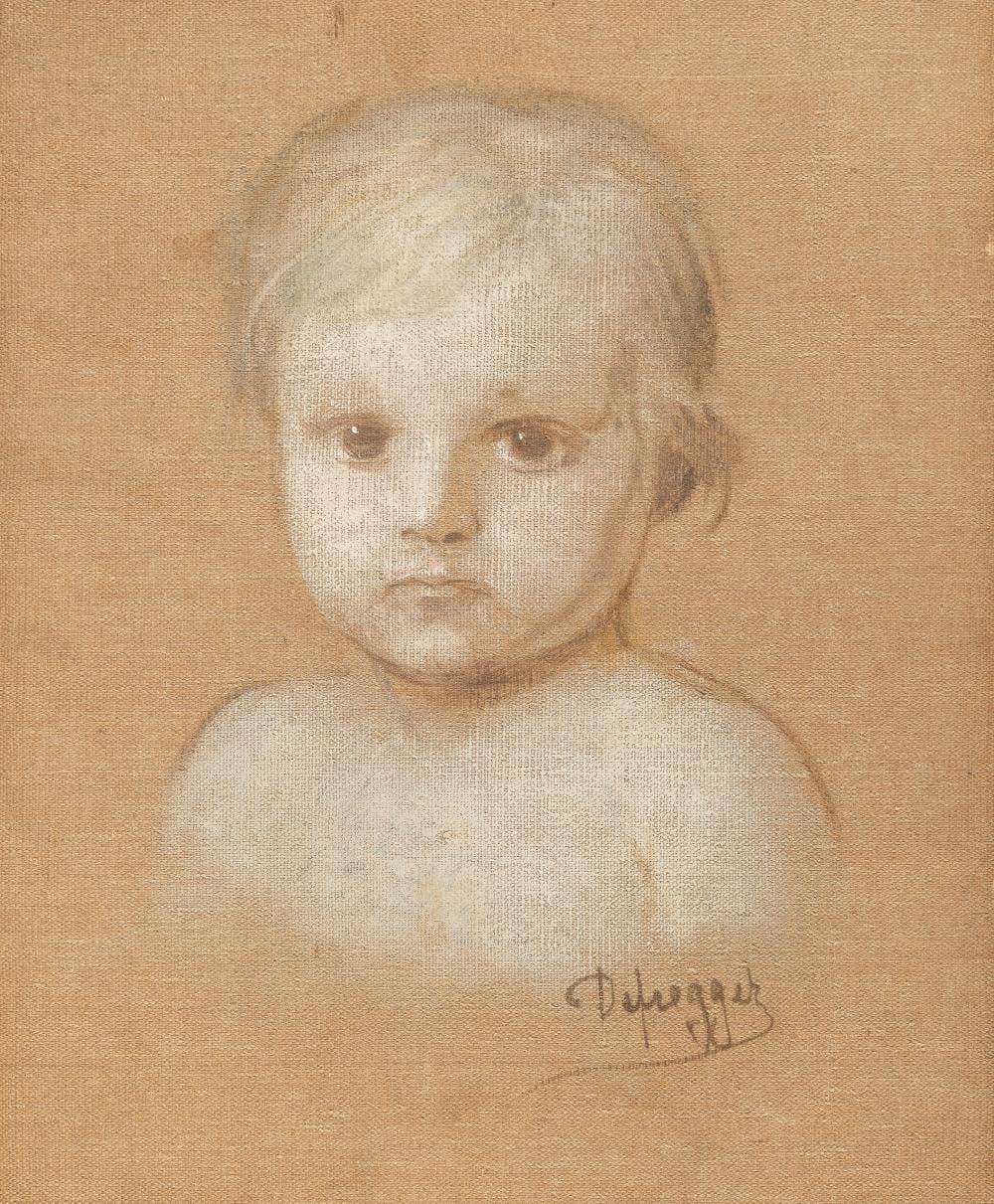 Franz von Defregger comparable auction result: franz von defregger 1835 stronach m nchen 1921 kinderkopf child s head