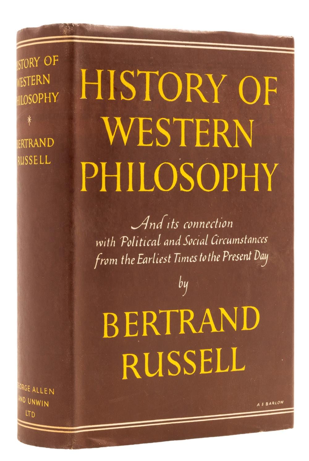 russell bertrand history of western philosophy first edition 1946 · Forum Auctions - UK · 2026-05-07 Larry, Athur Russell comparable auction result: russell bertrand history of western philosophy first edition 1946