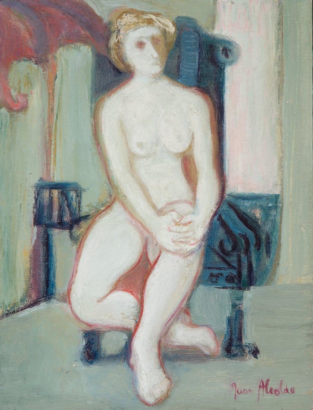 Juan Alcalde Alonso comparable auction result: juan alcalde madrid 1918 2020 untitled oil on canvas presents on the back label dalmau gallery barcelona signed in the lower right corner