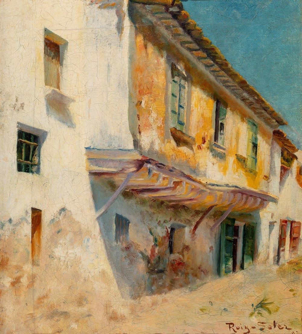 Joan (1852) Roig Soler comparable auction result: joan roig soler barcelona 1852 1909 facade 1890 oil on canvas signed and dated in the lower right corner