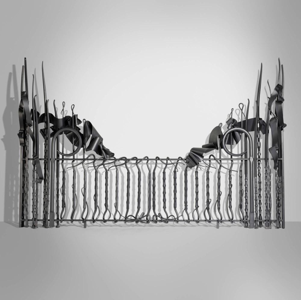 Albert Paley comparable auction result: albert paley exceptional balcony railing for a private residence