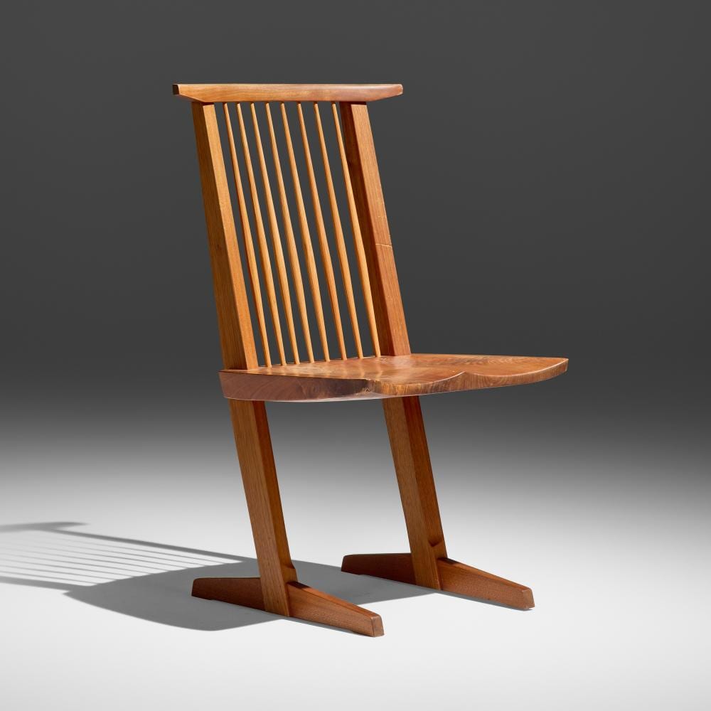 Mira Nakashima comparable auction result: mira nakashima conoid chair