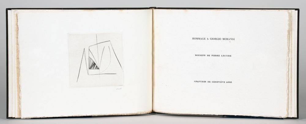 Geneviève Asse comparable auction result: genevi ve asse pierre lecuire hommage giorgio morandi 1966